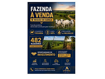 Fazenda - Venda - �rea Rural de Gar�a - Gar�a - SP